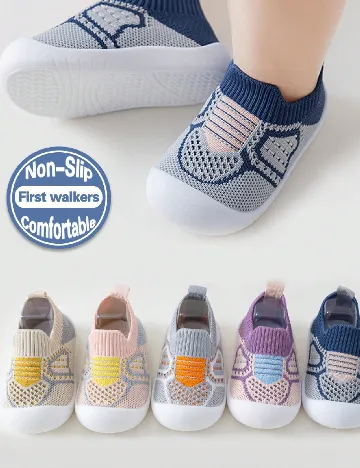 Adidasi Shein Kids, albastru/gri