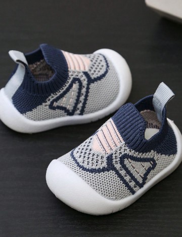 Adidasi Shein Kids, albastru/gri