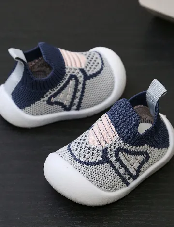 Adidasi Shein Kids, albastru/gri