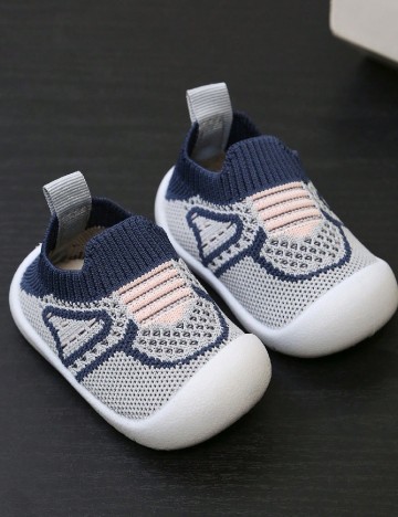 Adidasi Shein Kids, albastru/gri