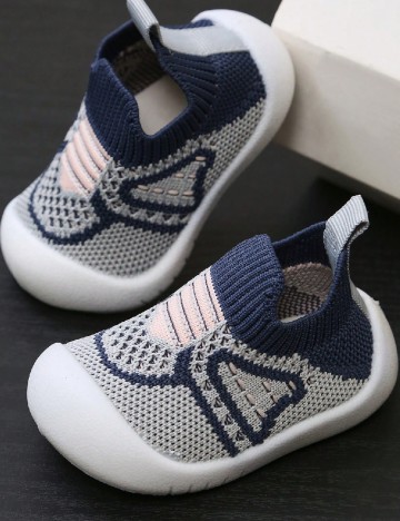 Adidasi Shein Kids, albastru/gri