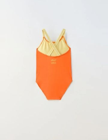 Costum de baie Zara, mix culori