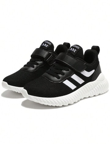 Adidasi Shein Kids, negru/alb