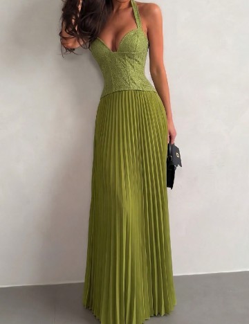 Rochie lunga SHEIN, verde