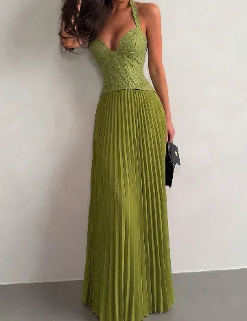 Rochie lunga SHEIN, verde