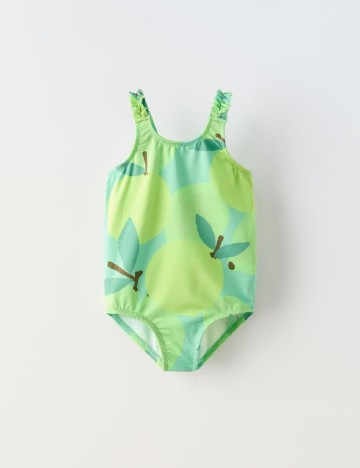 Costum de baie Zara, verde