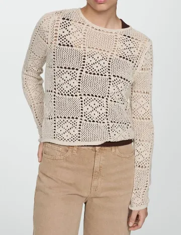 Bluza Mango, crem