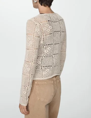 Bluza Mango, crem