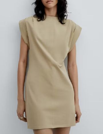 Rochie scurta Mango, bej