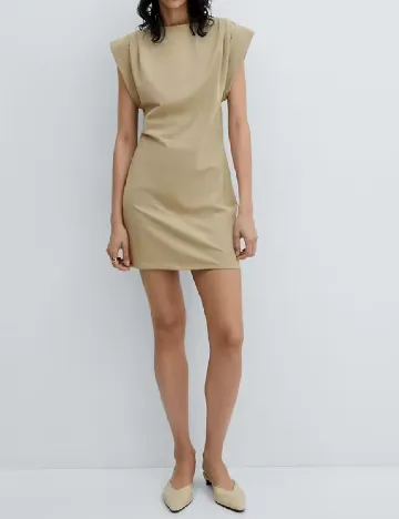 Rochie scurta Mango, bej