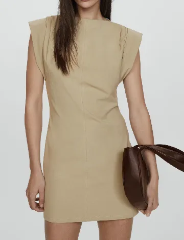 Rochie scurta Mango, bej