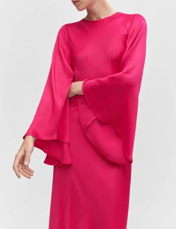 Rochie lunga Mango, roz