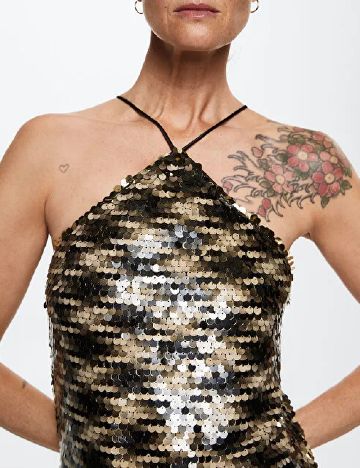 Rochie scurta Mango, mix culori