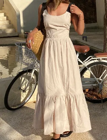 Rochie lunga SHEIN, crem