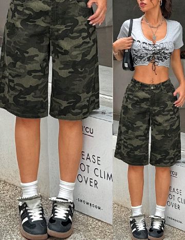 Pantaloni scurti SHEIN, mix culori