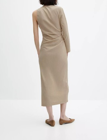 Rochie medie Mango, crem