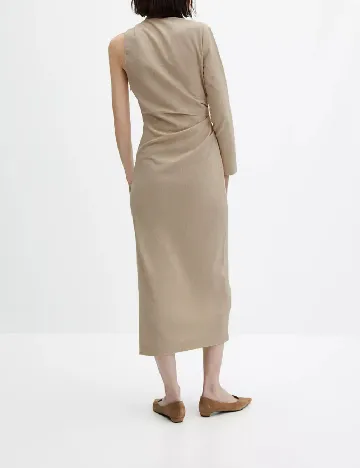 Rochie medie Mango, crem