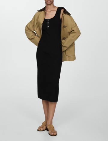 Rochie medie Mango, negru