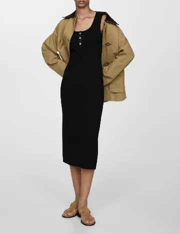 Rochie medie Mango, negru