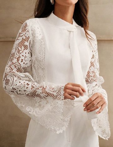 Bluza Anewsta, alb