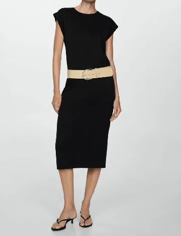 Rochie medie Mango, negru