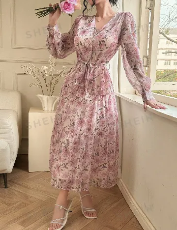 Rochie medie Dazy, floral print