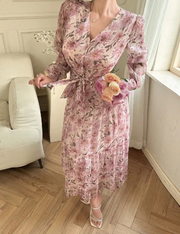 Rochie medie Dazy, floral print