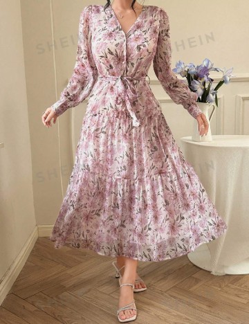 Rochie medie Dazy, floral print