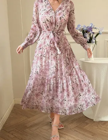 Rochie medie Dazy, floral print