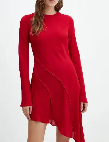 Rochie scurta Mango, rosu