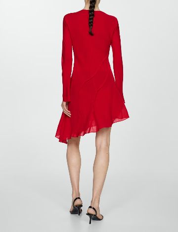 Rochie scurta Mango, rosu