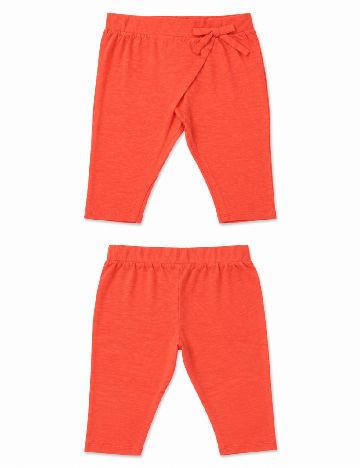 Pantaloni trei sferturi Zara, portocaliu