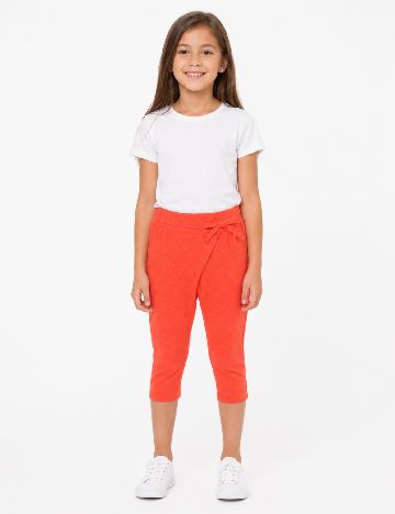 Pantaloni trei sferturi Zara, portocaliu