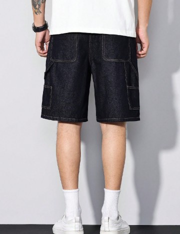 Pantaloni scurti SHEIN, bleumarin