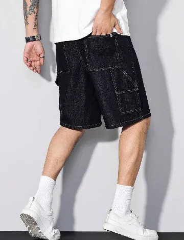Pantaloni scurti SHEIN, bleumarin