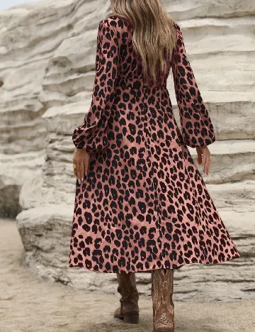 Rochie medie SHEIN, animal print