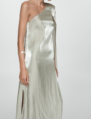 Rochie lunga Mango, argintiu