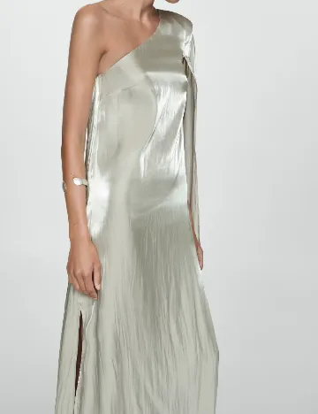 Rochie lunga Mango, argintiu