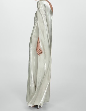 Rochie lunga Mango, argintiu