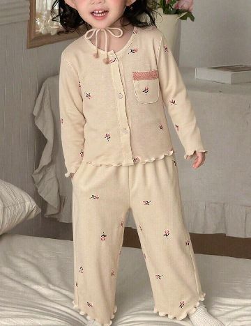 Compleu Shein Kids, crem