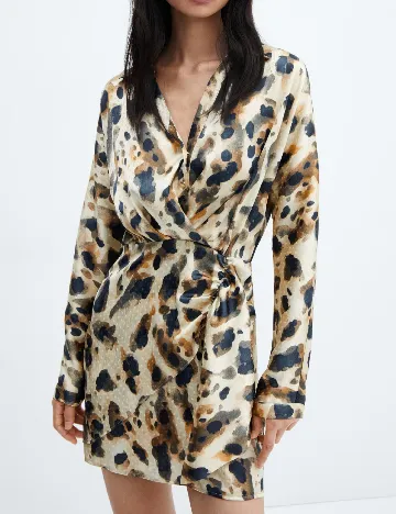 Rochie scurta Mango, animal print