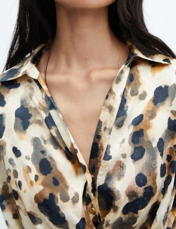 Rochie scurta Mango, animal print