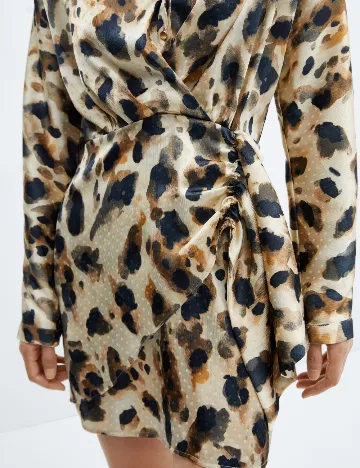 Rochie scurta Mango, animal print