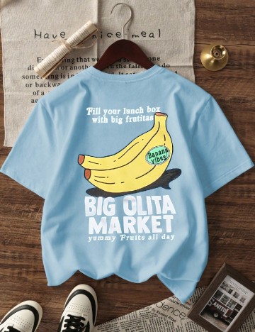 Tricou Shein Kids, albastru