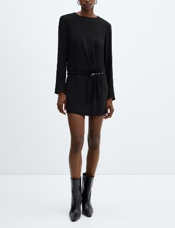 Rochie scurta Mango, negru