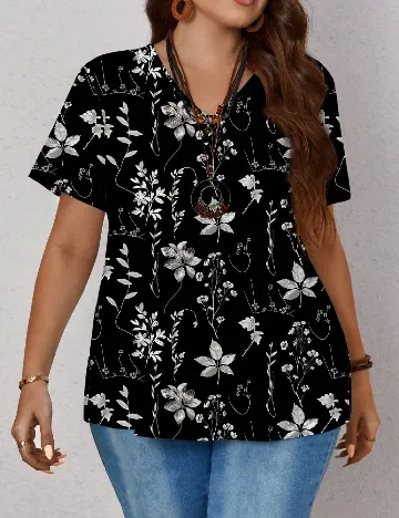 Bluza Emery Rose Curve, negru