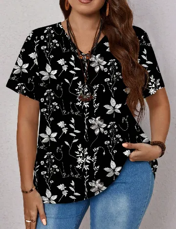Bluza Emery Rose Curve, negru