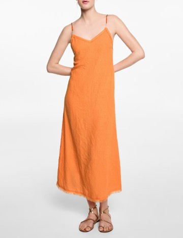 Rochie lunga Mango, portocaliu