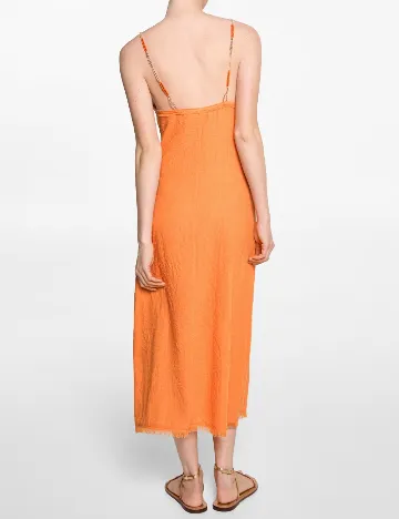 Rochie lunga Mango, portocaliu