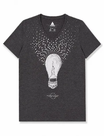 Tricou Bershka, gri inchis